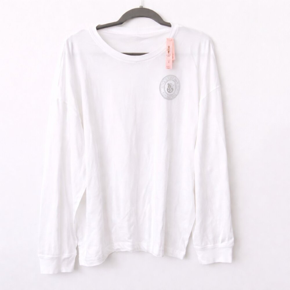 Victoria's Secret Cotton Long-Sleeve Bling Tee - XL